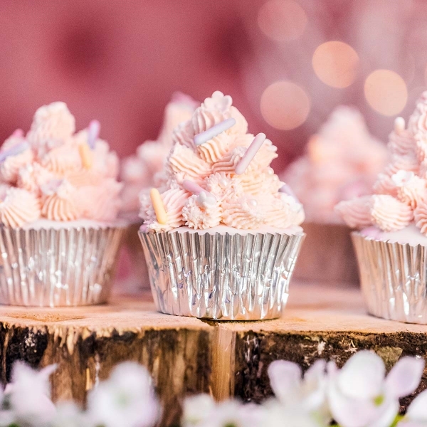 Cupcake Baking Cases - Foil Silver